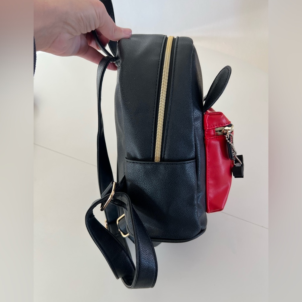 Disney Dani By Danielle Nicole Black Mickey Mouse Mini‎ Backpack With Mouse Ears - Picture 6 of 13